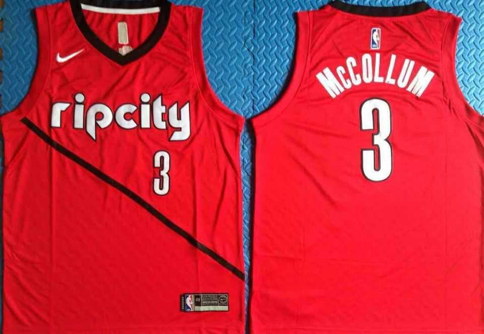 Blazers 3 C.J. McCollum Red City Edition Nike Swingman Jersey,We sell and wholesale Blazers 3 C.J. McCollum Red City Edition Nike Swingman Jersey on line form chian!